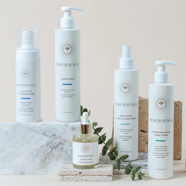 Innersense Organic Beauty haircare products for hydrated, defined and healthy-looking curls, waves and coils