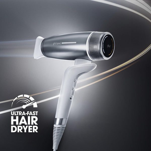 ghd Speed Ionic Hair Dryer in Silver White