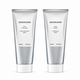 Two tubes of Sachajuan Silver Shampoo and Conditioner on a white background