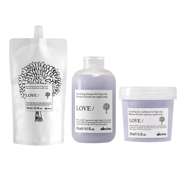 Davines LOVE Smooth Anti Frizz Refill Trio
