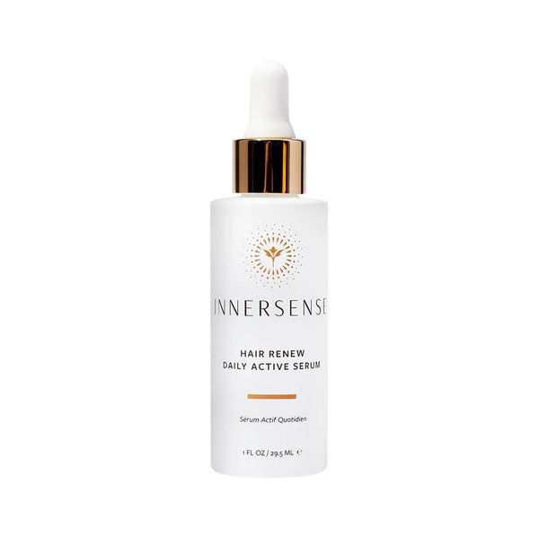 Innersense Hair Renew Daily Active Scalp Treatment in white bottle