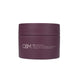A dark plum purple cosmetic jar of O&M PS Masque Smoothing & Intense Nourishment on a solid white background.