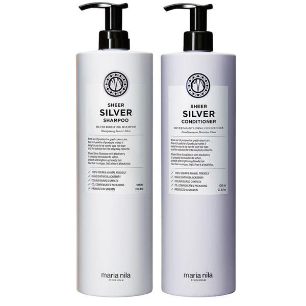 Maria Nila Sheer Silver Duo Supersize