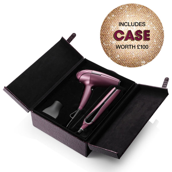 ghd Deluxe Helios Hair Dryer And Chronos Straightener Gift Set In Cherry Chic