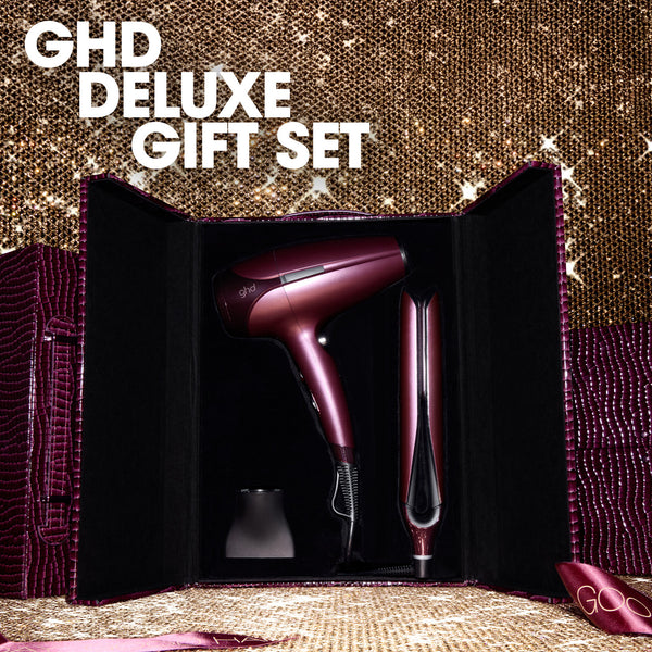 ghd Deluxe Helios Hair Dryer And Chronos Straightener Gift Set In Cherry Chic