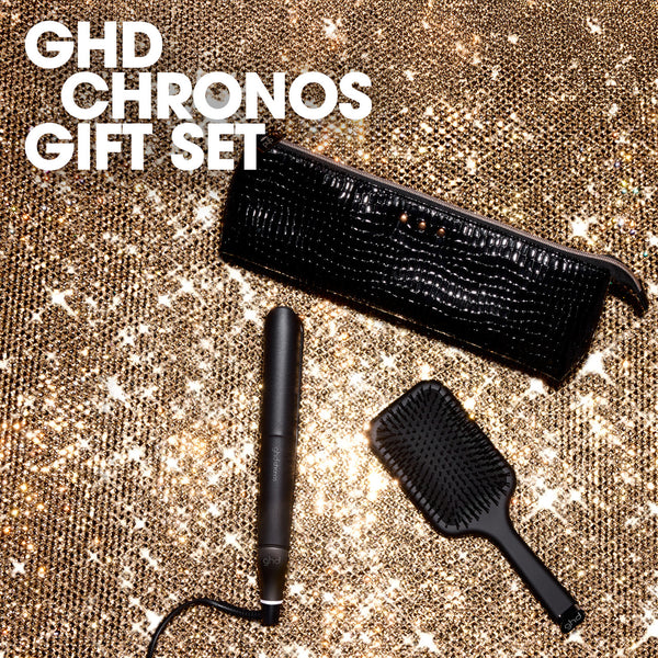 ghd Chronos Hair Straightener Gift Set In Black