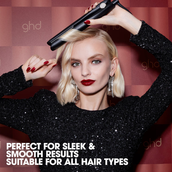 ghd Gold Hair Straightener Gift Set In Black