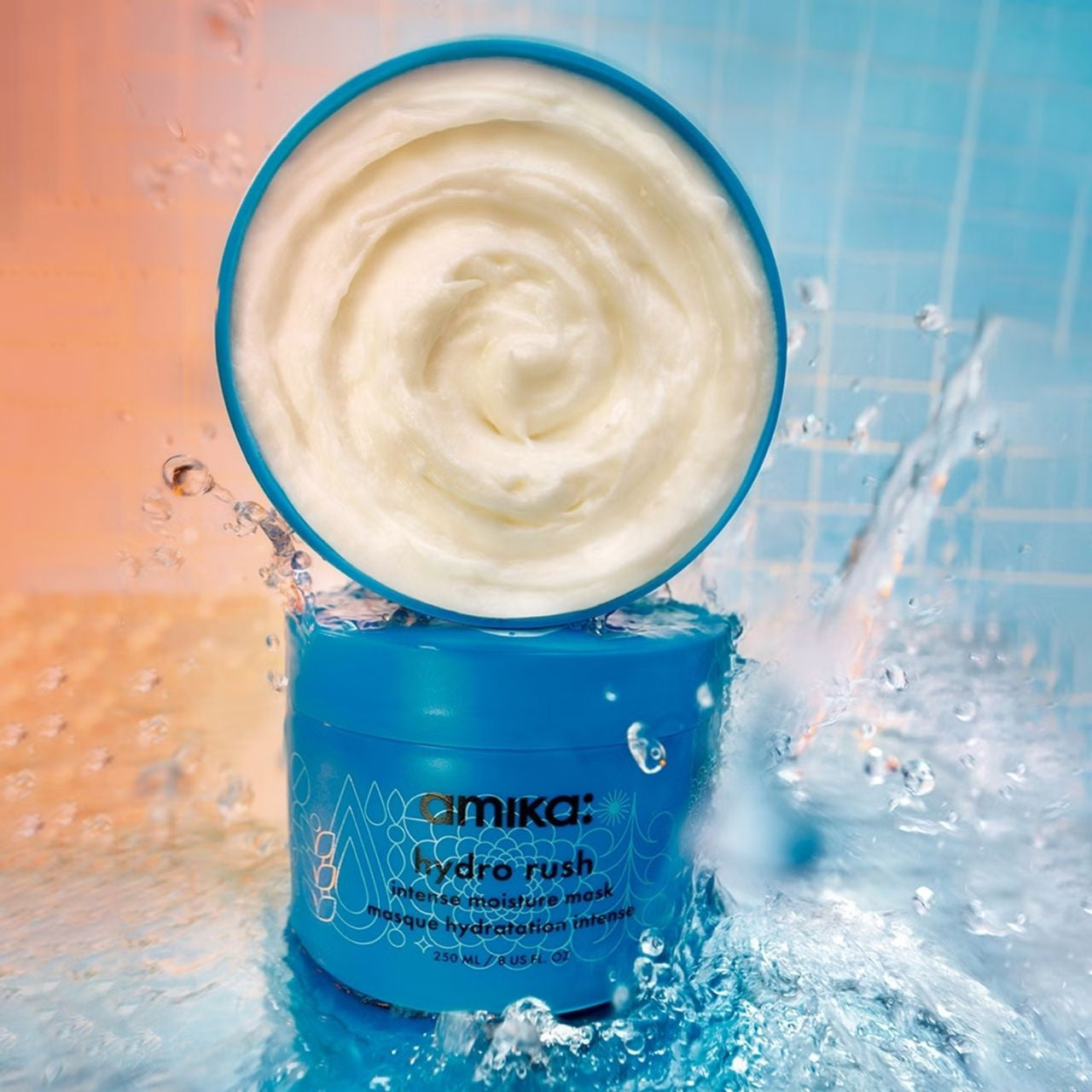 Amika Hydro Rush Intense Moisture Mask 250ml | Luxurious Look