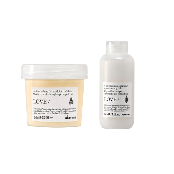 Davines LOVE Curl Hair Mask & Cream Duo (Worth £56)