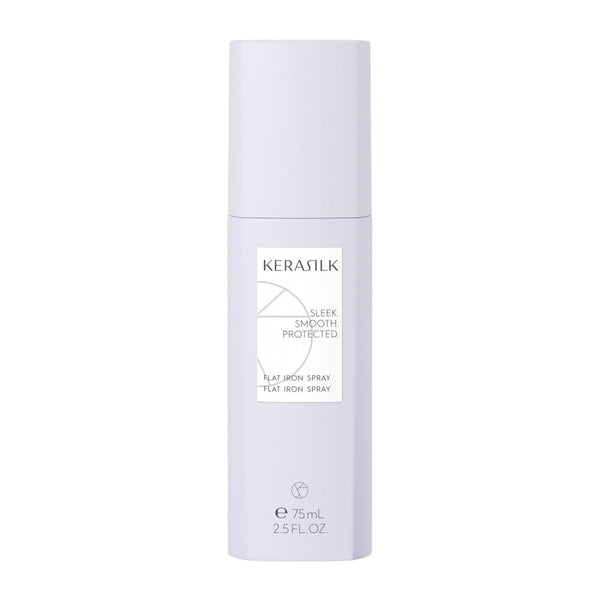 Kerasilk flat iron spray bottle on a white background
