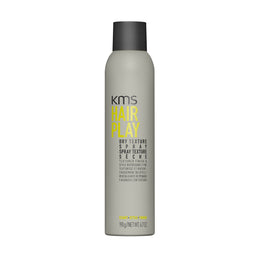 KMS Hair Play dry texture spray bottle on a white background