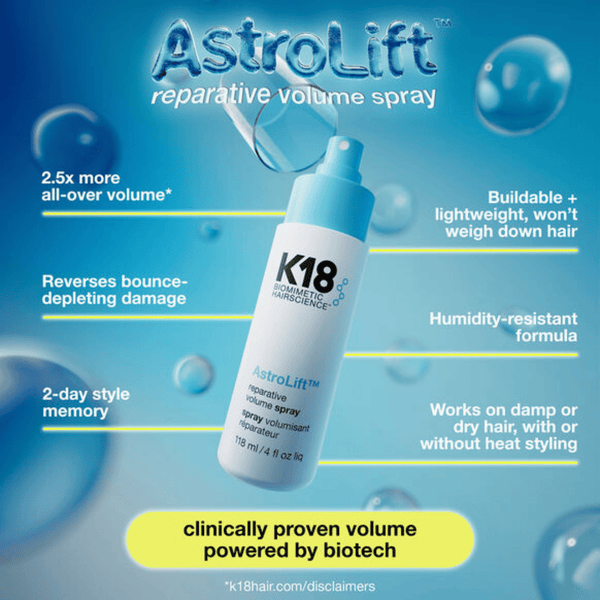 K18 AstroLift Reparative Volume Spray 118ml