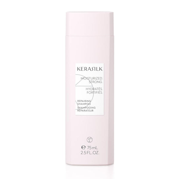 Kerasilk shampoo bottle on a white background