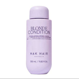 Nak Hair Blonde Condition bottle on a white background
