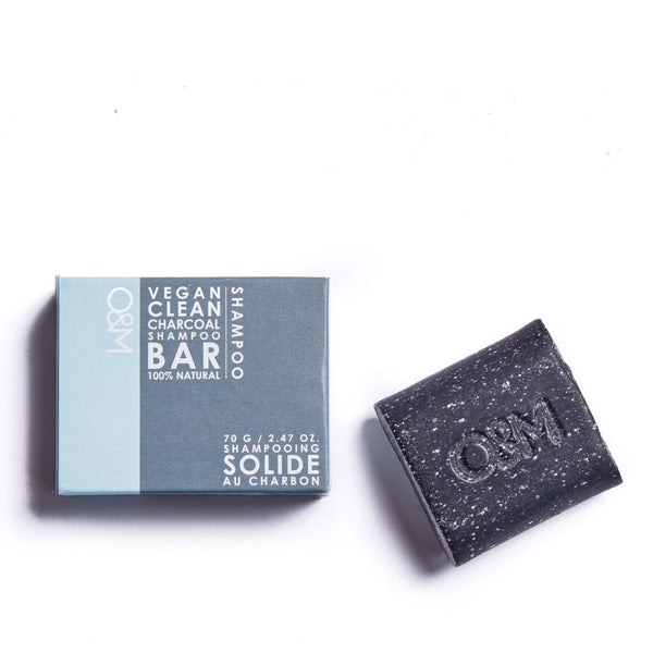 O&M Charcoal Shampoo Bar 70g