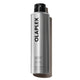 A silver aerosol can of Olaplex Shape Set Hair Spray with a black cap, shown on a clean white background with a soft shadow.