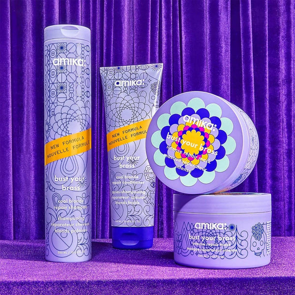  Amika Bust Your Brass Cool Blonde Repair Conditioner 275ml 