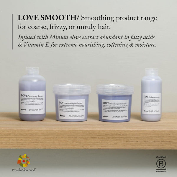 Davines LOVE Smoothing Anti Frizz Smooth Finish Set