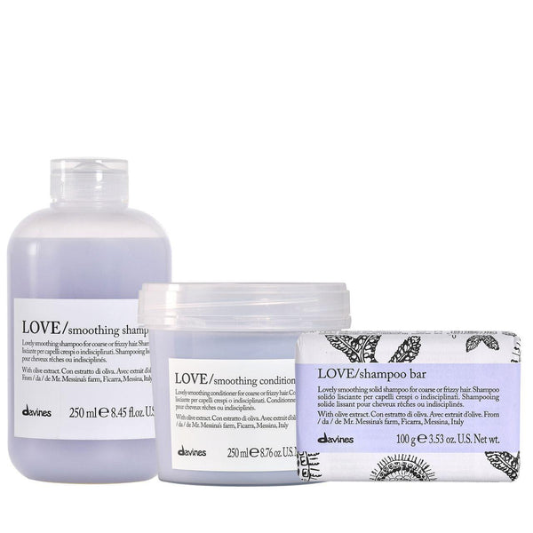  Davines LOVE Smoothing Anti Frizz Trio 