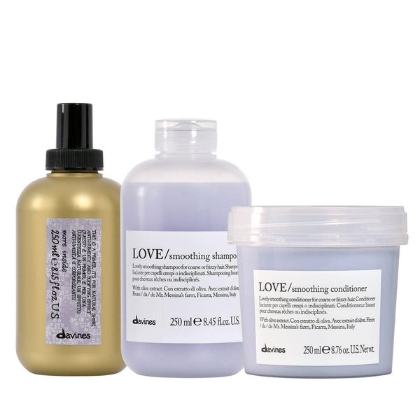 Davines LOVE Smoothing Ultimate Anti Frizz Trio 